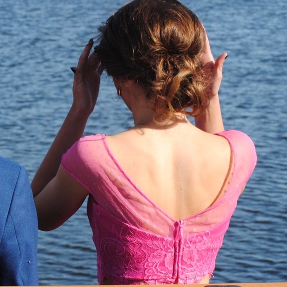 Sherri Hill pink two piece dress - Picture 5 of 8